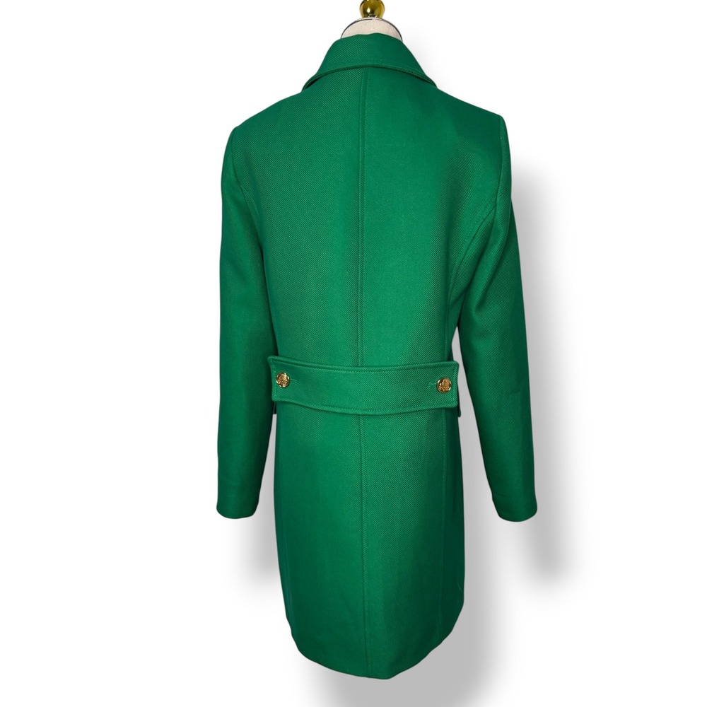 ZARA Women's Small Buttoned Tailored Coat Apple Green Double Breasted - Picture 6 of 10